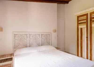 Letto o letti in una camera di Casa Linda 100m from the beach