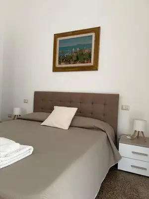 Letto o letti in una camera di Casa di Carlotta