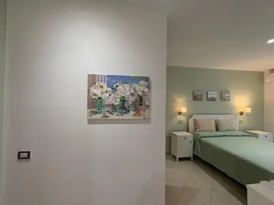 Letto o letti in una camera di Casa vacanze Caterina