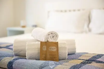 Letto o letti in una camera di Villa Nai Blue Horizon
