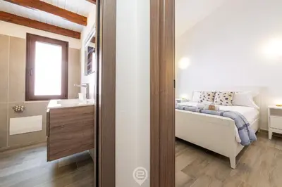 Letto o letti in una camera di Villa Nai Blue Horizon