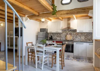 Cucina o angolo cottura di Il Nido di Castagno
