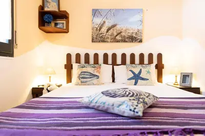 Letto o letti in una camera di Charming Villa 200m from the sea