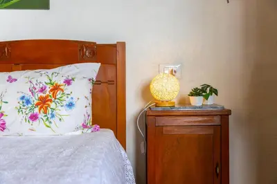 Letto o letti in una camera di Charming Villa 200m from the sea