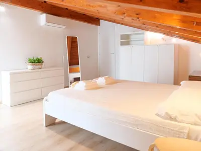 Letto o letti in una camera di Casa Zebio