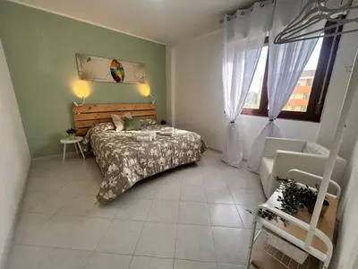 Letto o letti in una camera di Casa Sofia