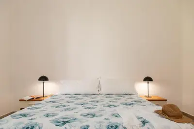 Letto o letti in una camera di Casa Davide
