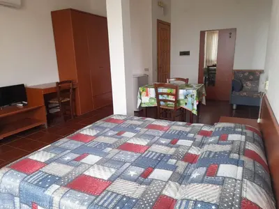 Letto o letti in una camera di Villa Patrizia sul Lago