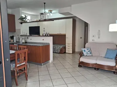 Cucina o angolo cottura di Casa Silvana Relax e Mare nel cuore di Sant'Antioco