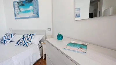 Letto o letti in una camera di Blu Mare