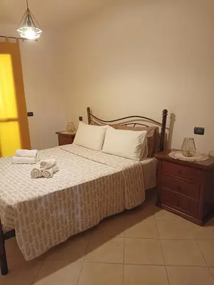 Letto o letti in una camera di Da Adry e Lodo
