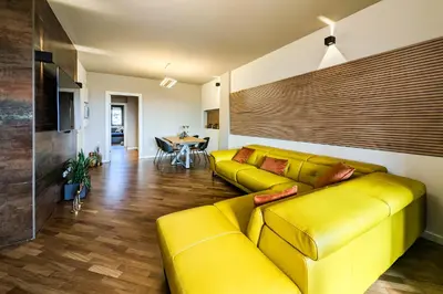 Area soggiorno di Sun Suites