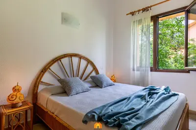 Letto o letti in una camera di Villa Ferula