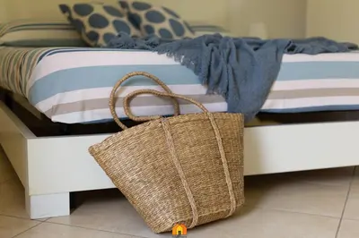 Letto o letti in una camera di Villa Ferula