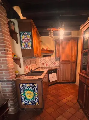 Cucina o angolo cottura di DiamanteSardo camera e bagno privato