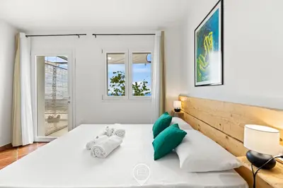 Letto o letti in una camera di Sa Stadda