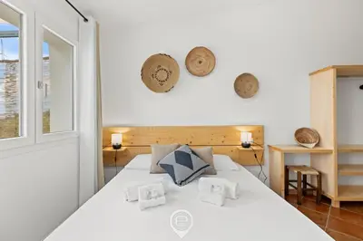 Letto o letti in una camera di Sa Stadda