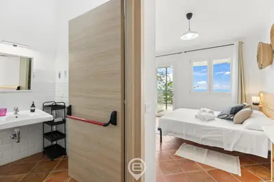 Letto o letti in una camera di Sa Stadda