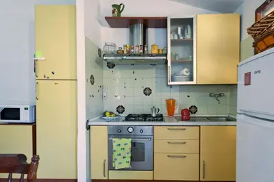 Cucina o angolo cottura di Villetta con terrazza a 400 mt dal mare