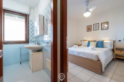 Letto o letti in una camera di Poetto 94 - La Casa di Sissy