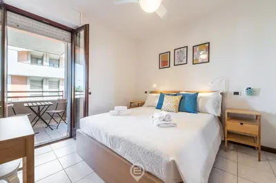 Letto o letti in una camera di Poetto 94 - La Casa di Sissy