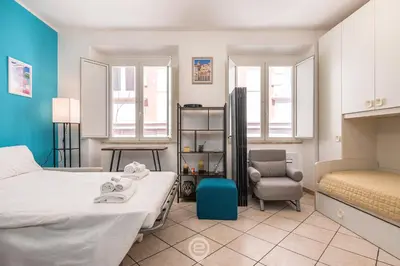 Letto o letti in una camera di Viola's House