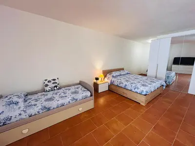 Letto o letti in una camera di Camillas Loft