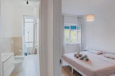 Letto o letti in una camera di Sunny apartment