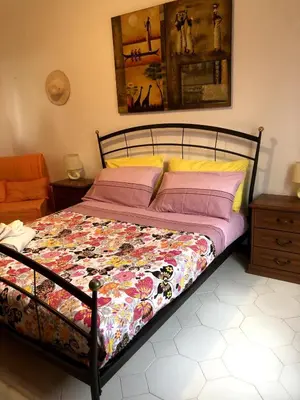 Letto o letti in una camera di Apartment in Santa Maria Navarrese Casa Concannas
