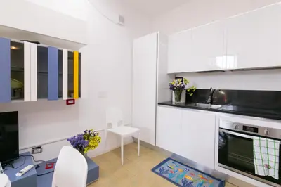Cucina o angolo cottura di Teulada cozy flat with pool and beach access