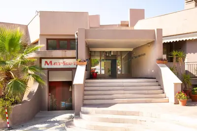 Facciata o entrata di Teulada studio with pool and beach access