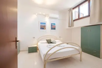 Letto o letti in una camera di Panoramic view - Moderno con terrazza e Wi-Fi