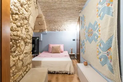 Letto o letti in una camera di La tana di Pam