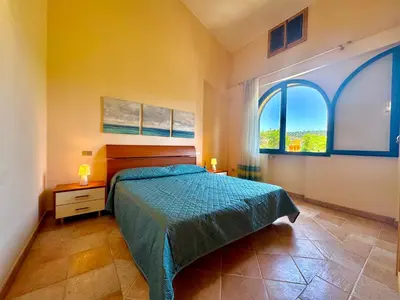 Letto o letti in una camera di Skyline Apartment