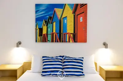 Letto o letti in una camera di Sunleaf Retreat