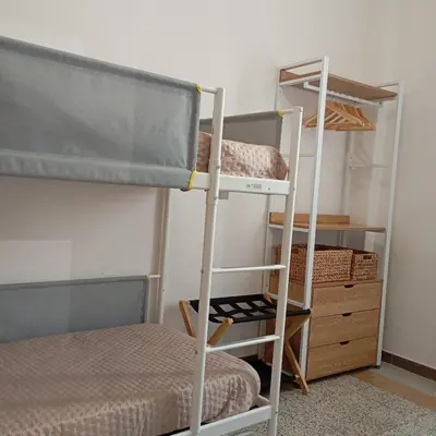 Letto o letti a castello in una camera di Repubblica Area Cagliari