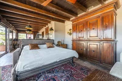 Letto o letti in una camera di Domus Poetto