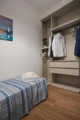 Letto o letti in una camera di Domus Jacu