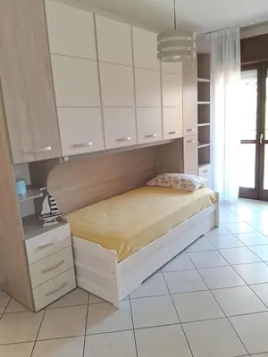 Letto o letti in una camera di Casa di Stefy