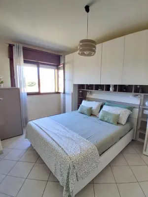 Letto o letti in una camera di Casa di Stefy