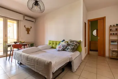 Letto o letti in una camera di Casa Rio