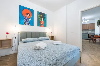 Letto o letti in una camera di Cugia 14 - Cagliari Center House