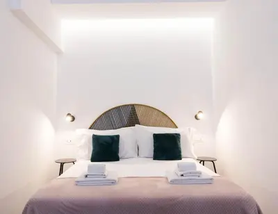 Letto o letti in una camera di The Quarters