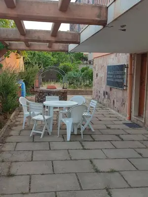 Patio o area all'aperto di Casa Franca - Sant'Antioco a pochi passi dal lungomare - garden, sea and relaxation