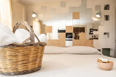 Letto o letti in una camera di Bixinau Camere Museo