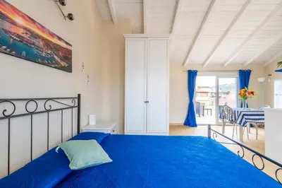 Letto o letti in una camera di Charming Loft with Large Terrace