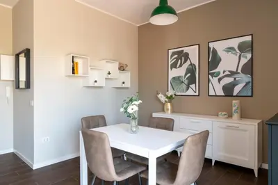 Area soggiorno di 10' from the Sea, Elegant Penthouse with Terrace
