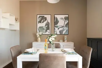 Area soggiorno di 10' from the Sea, Elegant Penthouse with Terrace