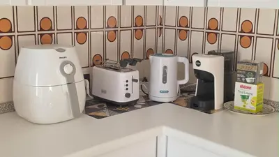 Set per la preparazione di tè e caffè presso Appartamento Vida