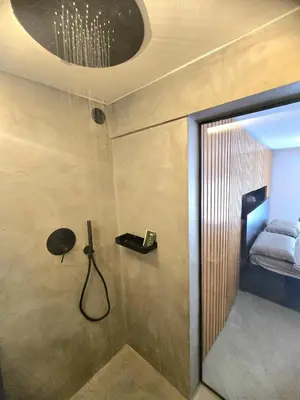 Letto o letti in una camera di Designer Studio in Cagliari's heart
